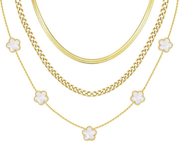 Layered Gold Necklace Set