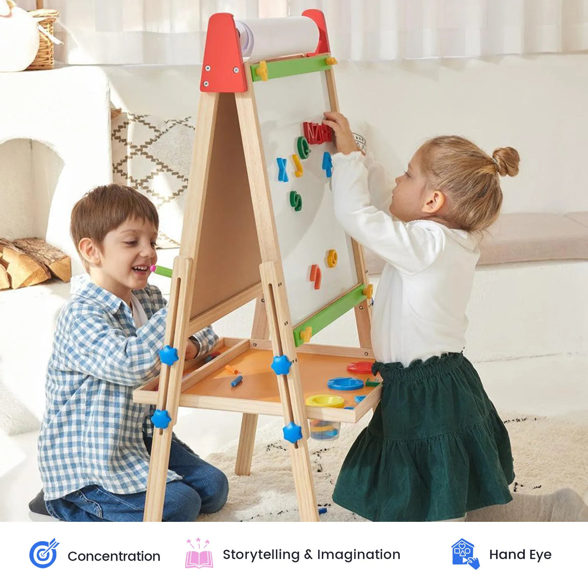 3-in-1 Art Easel for Kids