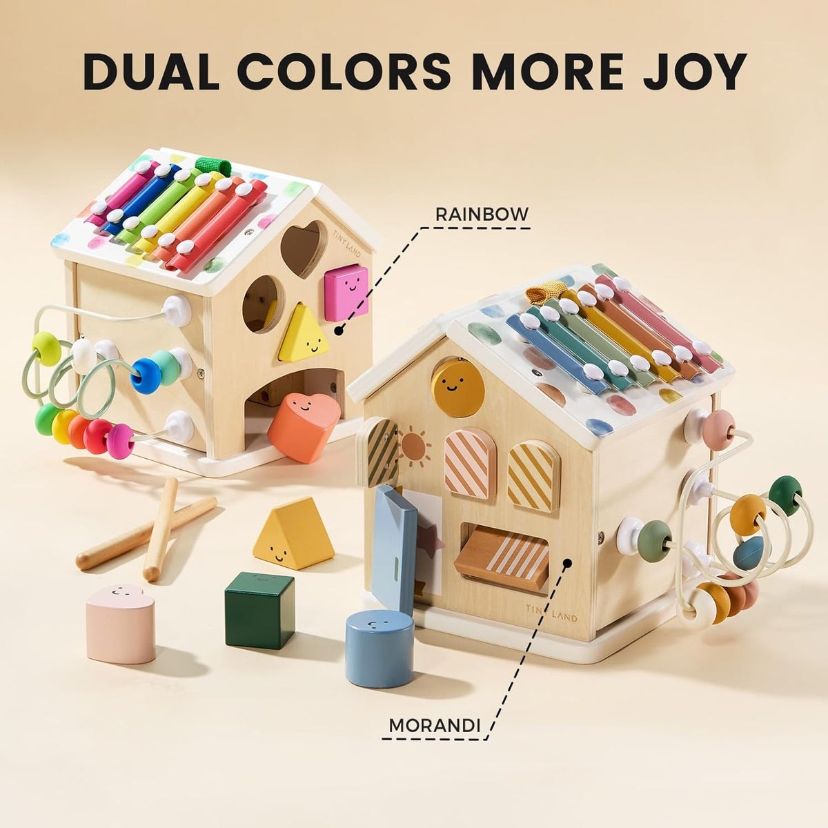 Cottage Activity Cube - Rainbow