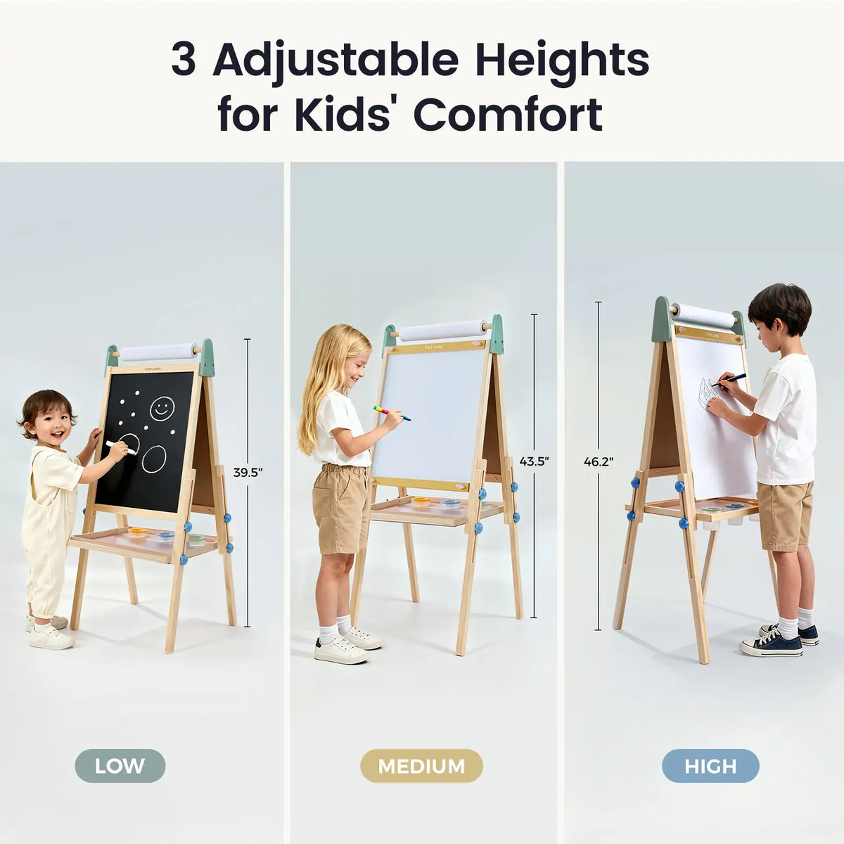 3-in-1 Art Easel for Kids