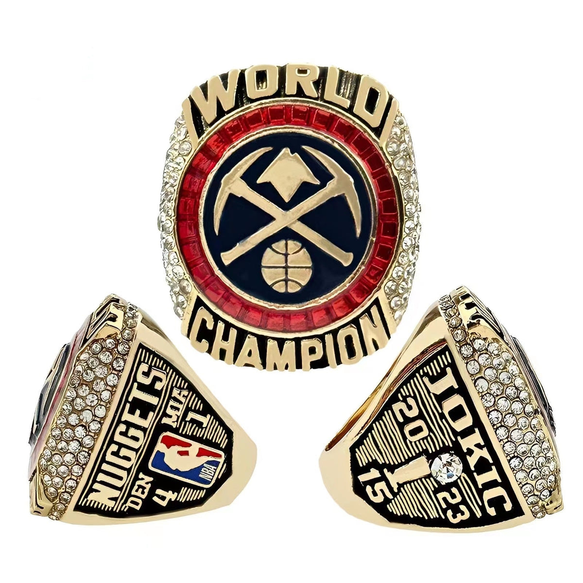 2023 Denver Nuggets Championship Ring & Trophy  – Collectible MVP Basketball Memorabilia